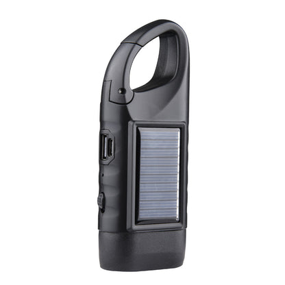 Outdoor essentials🔥 - hand-cranked solar power bank flashlight