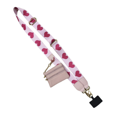 Phone Strap with Zippered Pouch