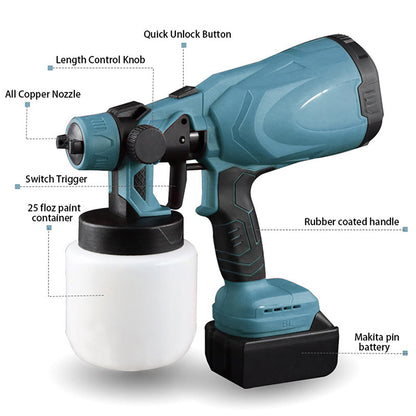 High-pressure Cordless Paint Sprayer with Battery