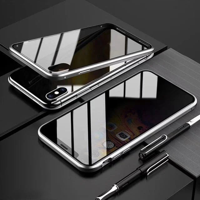 Iphone Anti-Peep Screen Protector Magnetic Case