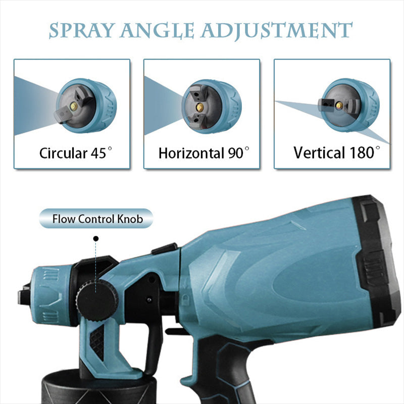 High-pressure Cordless Paint Sprayer with Battery