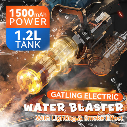 Double Barrel Gatling Electric Water Gun Set