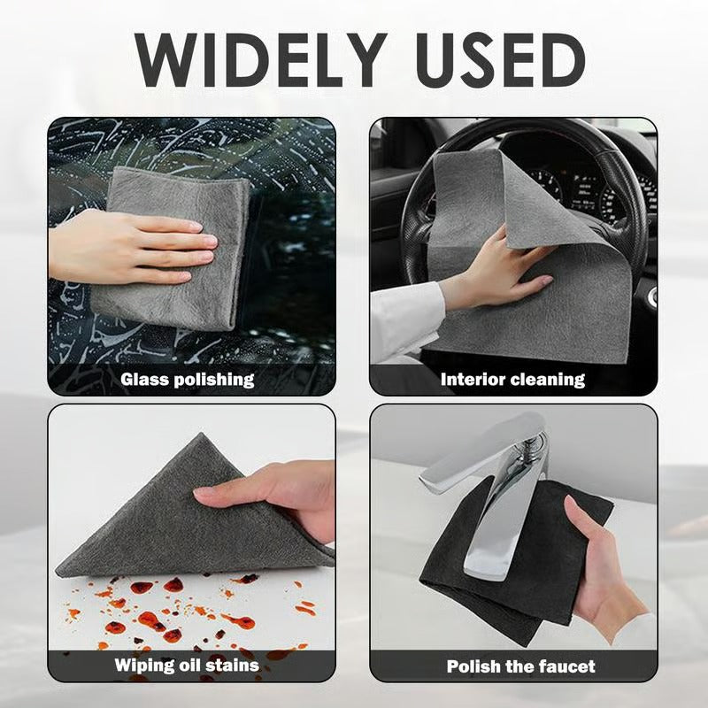 Streak-Free Microfiber Cloth – Ultra-Absorbent 11.8" × 11.8" Lint-Free Cleaner