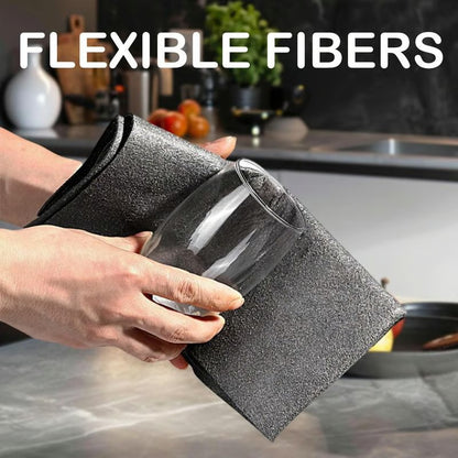 Streak-Free Microfiber Cloth – Ultra-Absorbent 11.8" × 11.8" Lint-Free Cleaner