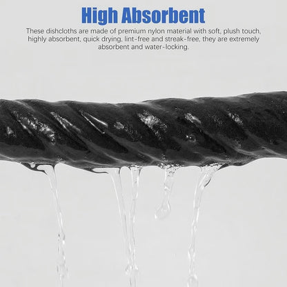 Streak-Free Microfiber Cloth – Ultra-Absorbent 11.8" × 11.8" Lint-Free Cleaner